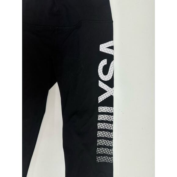 Victorias Secret Sport Womens Leggings Size XS Black Knockout Capri Logo - Picture 2 of 12